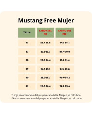 Tenis mulher Mustang Free Aria Preto