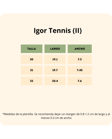 Deportivas respetuosas Igor Tennis Teja