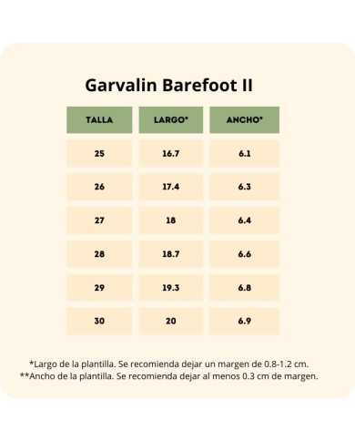 Botines barefoot impermeables Garvalin Cognac