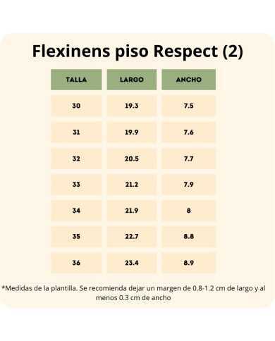 Deportivas respetuosas Flexinens Piel blancas