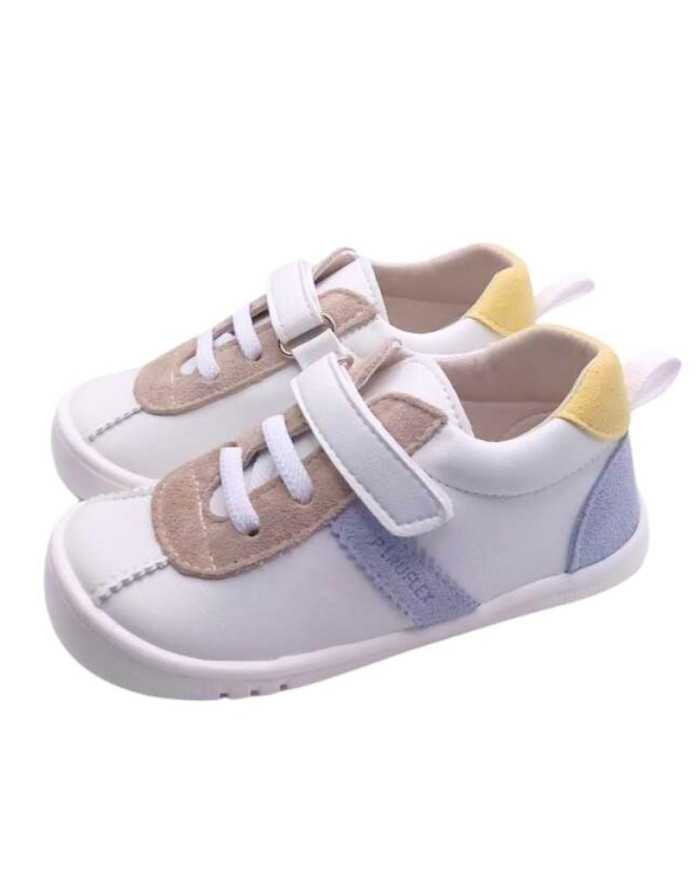 Ténis Barefoot Piruflex branco e azul