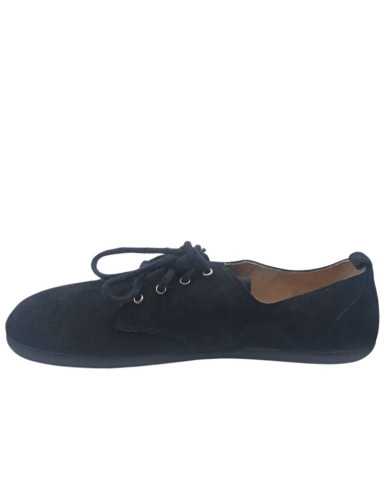 Blucher Barefoot Mujer Batilas Negro