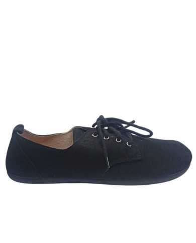 Blucher Barefoot Mujer Batilas Negro
