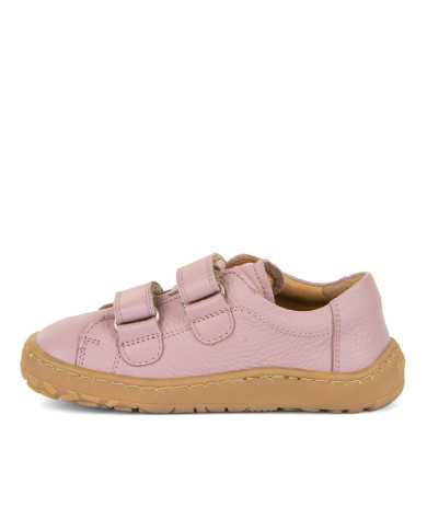 Zapato Froddo Barefoot doble velcro rosa
