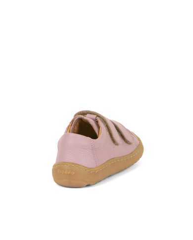 Sapato Froddo Barefoot velcro duplo rosa