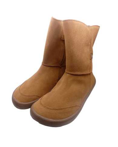 Botas Barefoot impermeáveis para mulher Froddo TEX Cognac