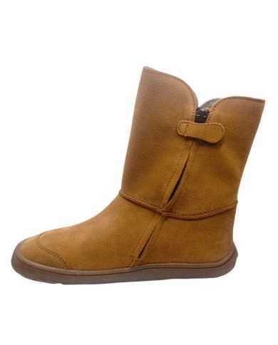 Botas Barefoot impermeáveis para mulher Froddo TEX Cognac