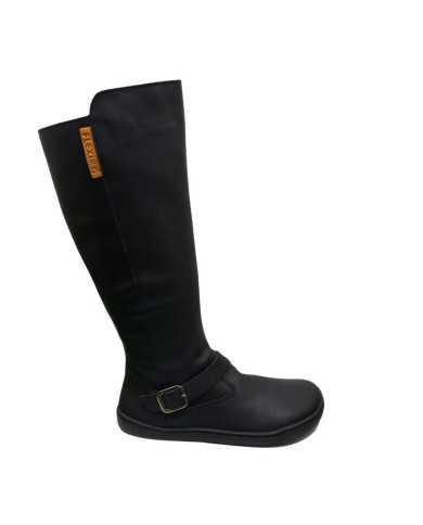 Botas altas Barefoot Flexinens Piel Negra