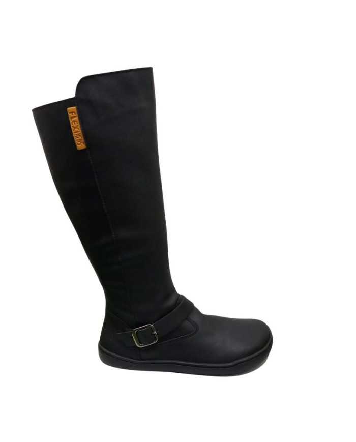 Botas altas Barefoot Flexinens Pele Preta Botas altas Barefoot Flexinens Pele Preta