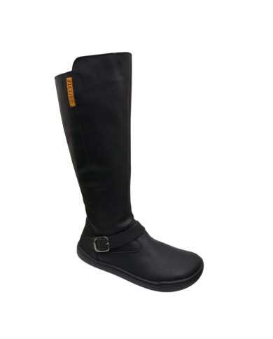 Botas altas Barefoot Flexinens Pele Preta