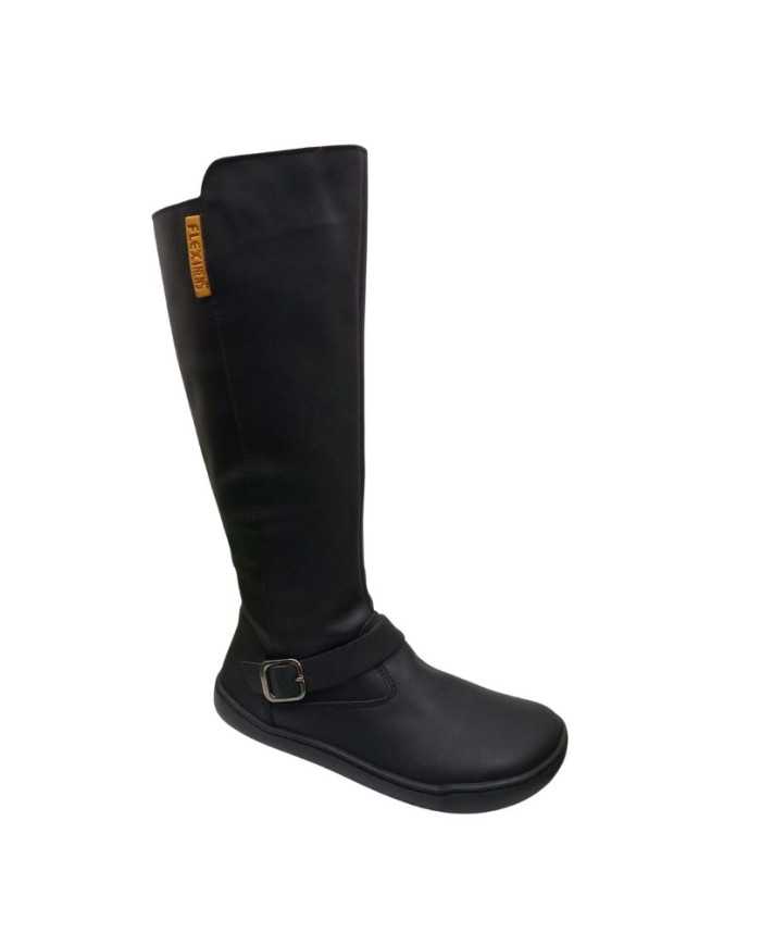 Botas altas Barefoot Flexinens Pele Preta Botas altas Barefoot Flexinens Pele Preta
