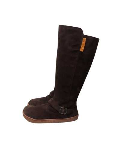 Botas altas Barefoot Flexinens Camurça Chocolate