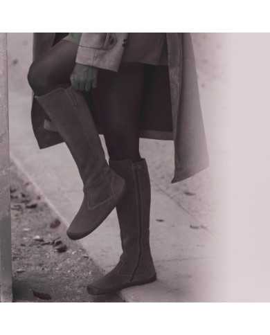 Botas altas Barefoot Flexinens Serraje Chocolate