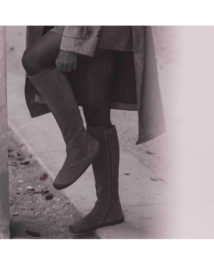 Botas altas Barefoot Flexinens Serraje Chocolate