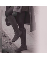 Botas altas Barefoot Flexinens Camurça Chocolate Botas altas Barefoot Flexinens Camurça Chocolate