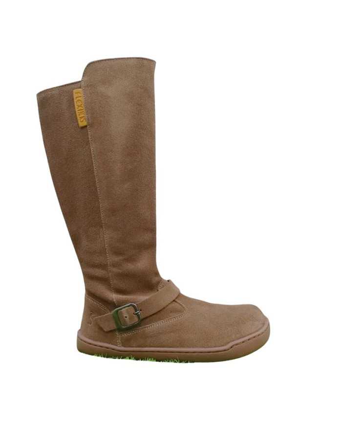 Botas altas Barefoot Flexinens Camurça Camel