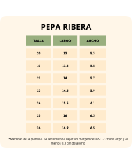 Botitas respetuosas Pepa Ribera doble velcro Piedra