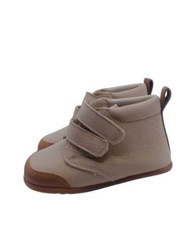 Botinhas respeitadoras Pepa Ribera doble velcro Pedra