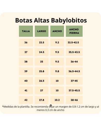 Botas Altas Barefoot Babylobitos Rebelde Negro