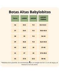 Botas Altas Barefoot Babylobitos Rebelde Negro