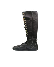 Botas Altas Barefoot Babylobitos Rebelde Preto