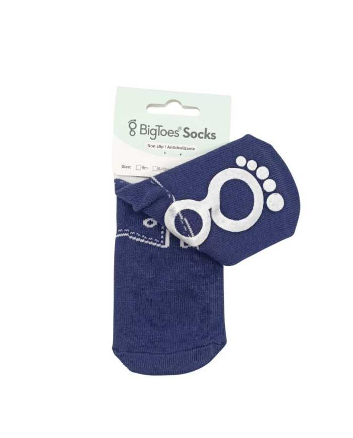 Meias antiderrapantes BigToes Sneakers Blue