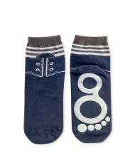 Meias antiderrapantes BigToes Sneakers Blue