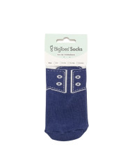 Meias antiderrapantes BigToes Sneakers Blue