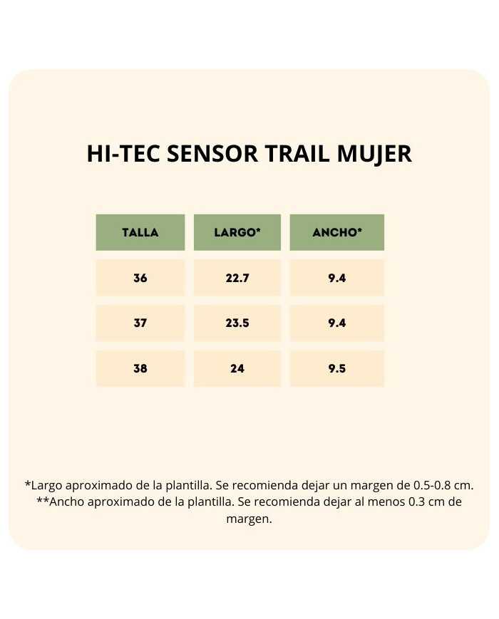 Deportivas de transición Hi-Tec Sensor Trail Carbon