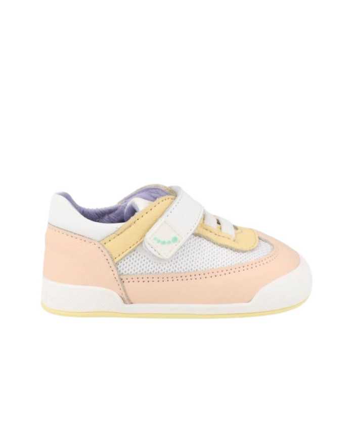 Deportivas Blanditos Módena Rosa y Amarillo