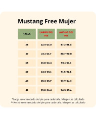 Deportivas Femininas Mustang Free Apolo Beige