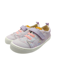 Deportivas Flexinens elástico y velcro Glicine Lila