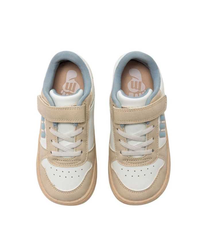 Deportivas respetuosas Mustang Free para niños blanco y beige
