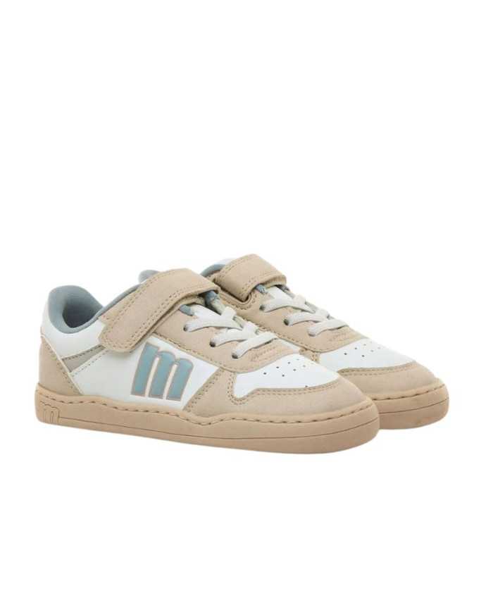 Deportivas respetuosas Mustang Free para niños blanco y beige