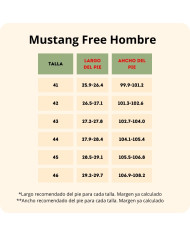Deportivas Barefoot Hombre Mustang Free Miami