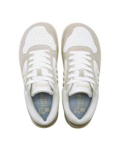 Deportivas mujer Mustang Free Blanco y Gris