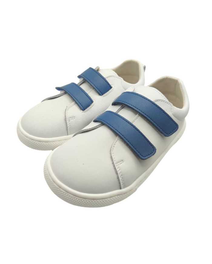 Ténis Pepa Ribera com velcro intercambiável azul/bege