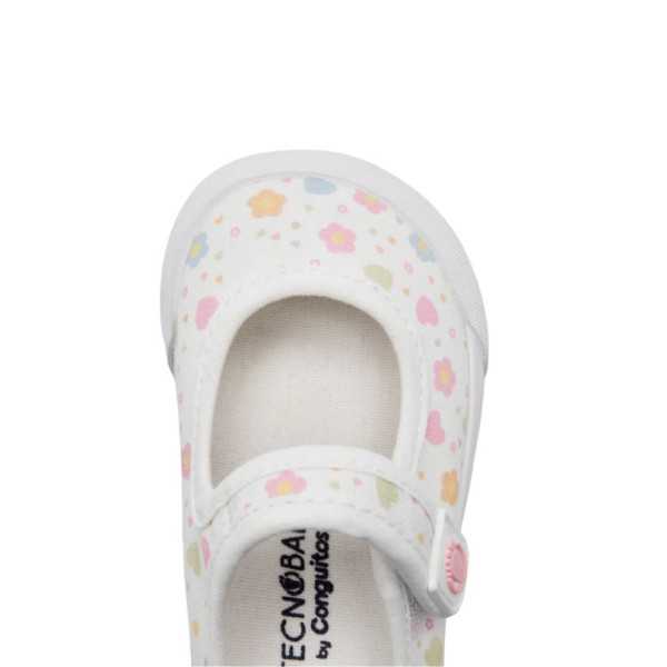Mary Janes de lona respeitadores Conguitos Flores