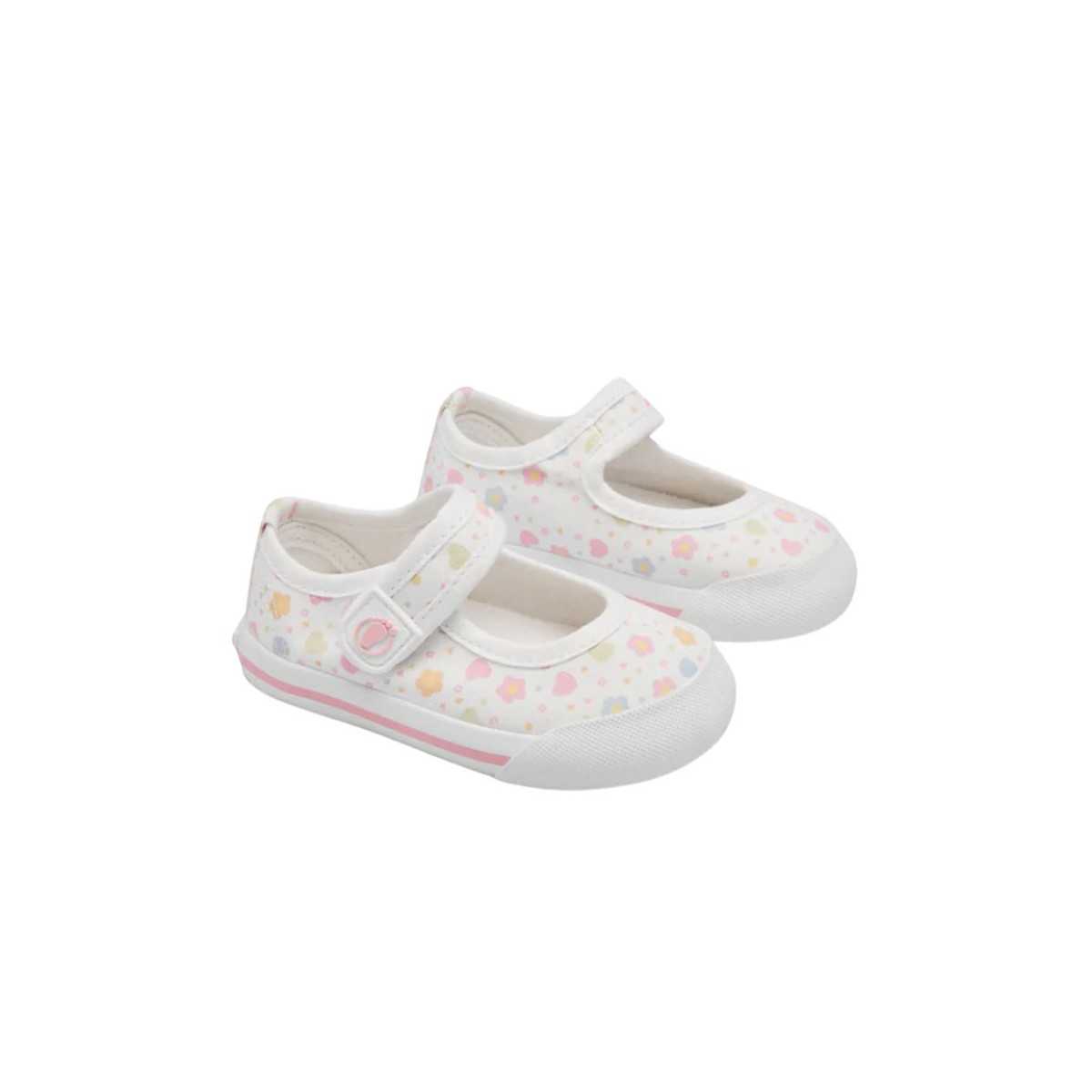 Mary Janes de lona respeitadores Conguitos Flores