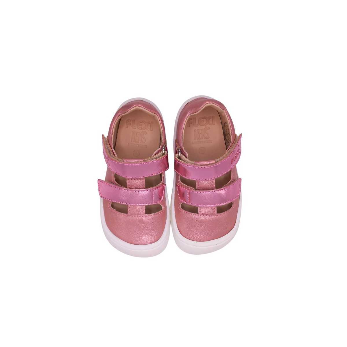 Sandalias respetuosas Flexinens Lamé Rosa