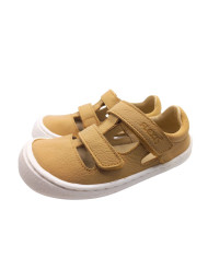 Sandálias respeitadoras Flexinens Mostarda