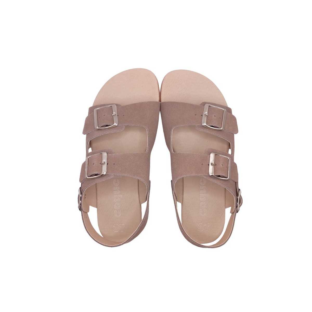 Sandalias Mujer Coqueflex Hebillas Arena