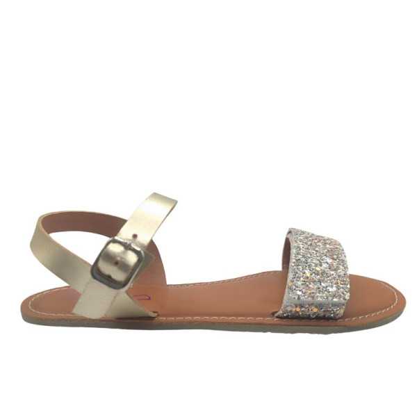 Sandalias barefoot Allshe Glitter mujer