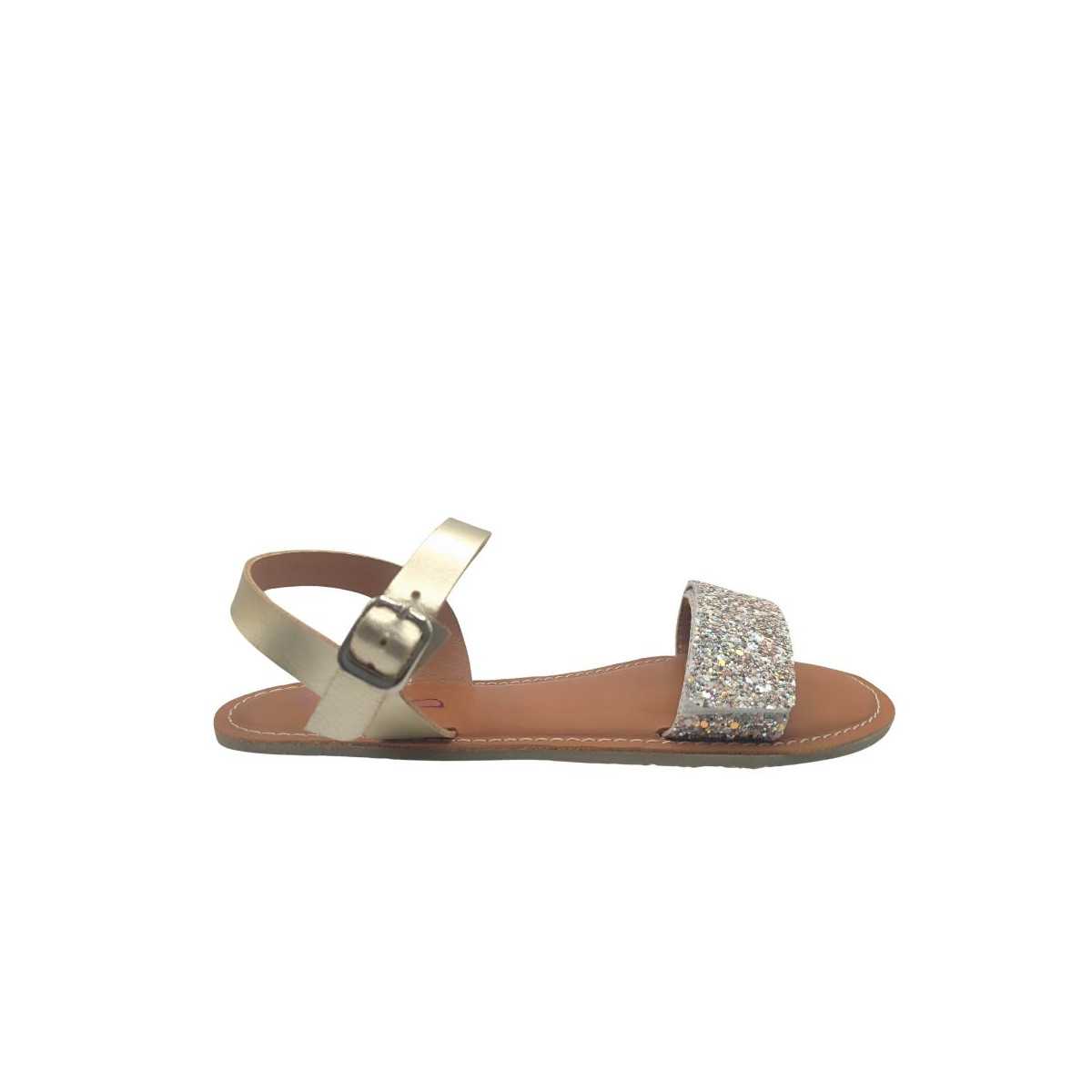Sandalias barefoot Allshe Glitter mujer