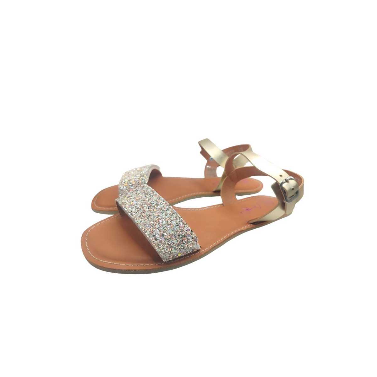 Sandalias barefoot Allshe Glitter mujer