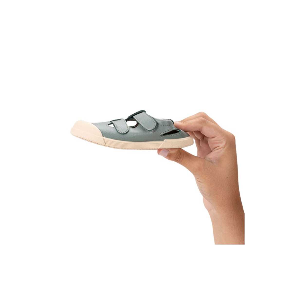 Sandalias de Piel Barefoot Igor Verde