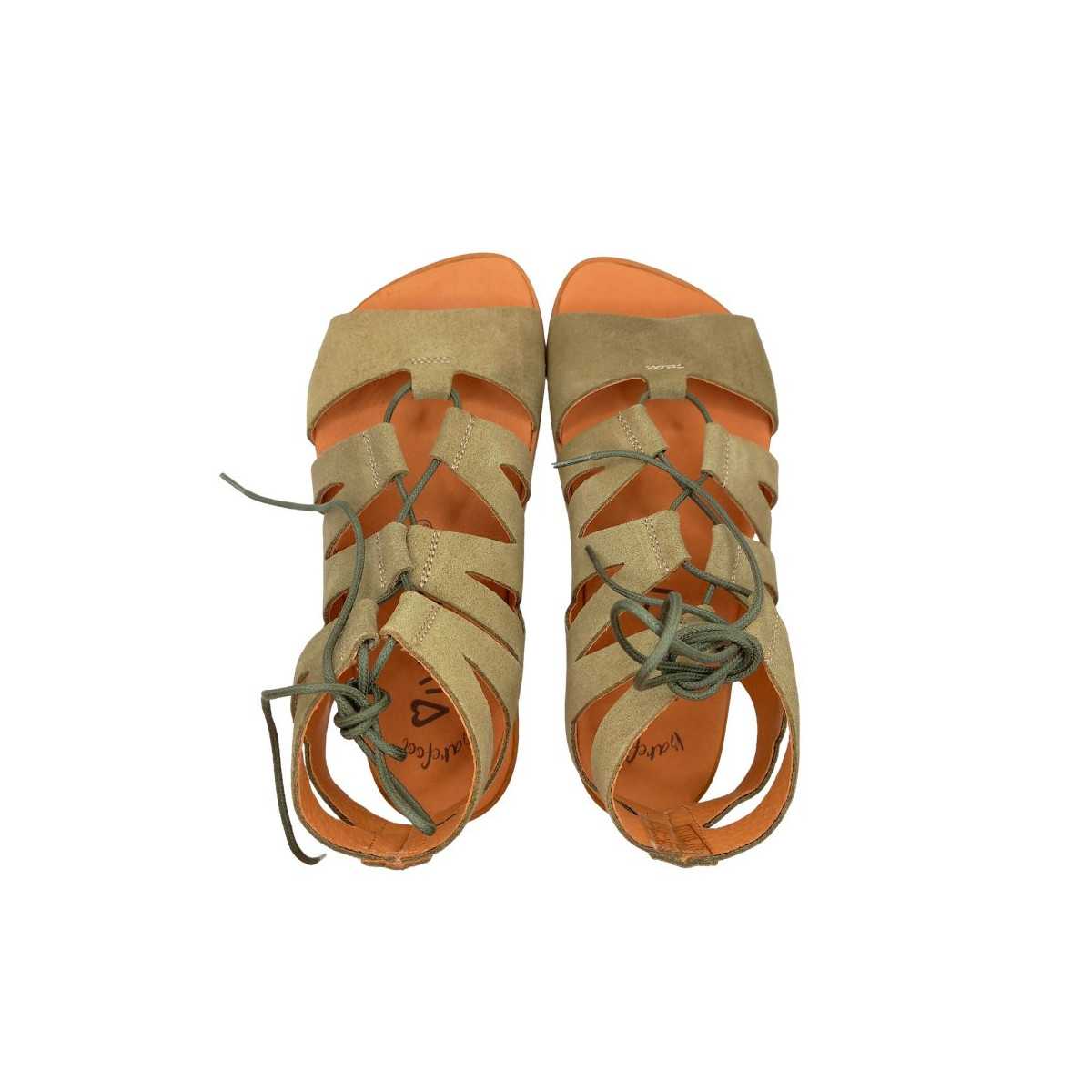Sandalias barefoot Vivant Savia Serraje Kaki