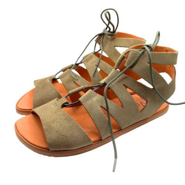 Sandálias barefoot Vivant Savia Camurça Kaki