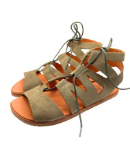 Sandálias barefoot Vivant Savia Camurça Kaki