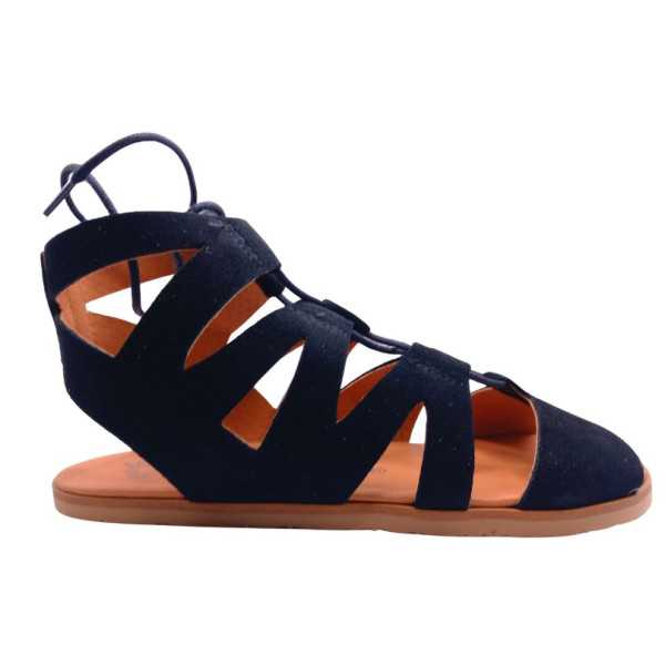 Sandalias barefoot Vivant Savia Serraje Negro